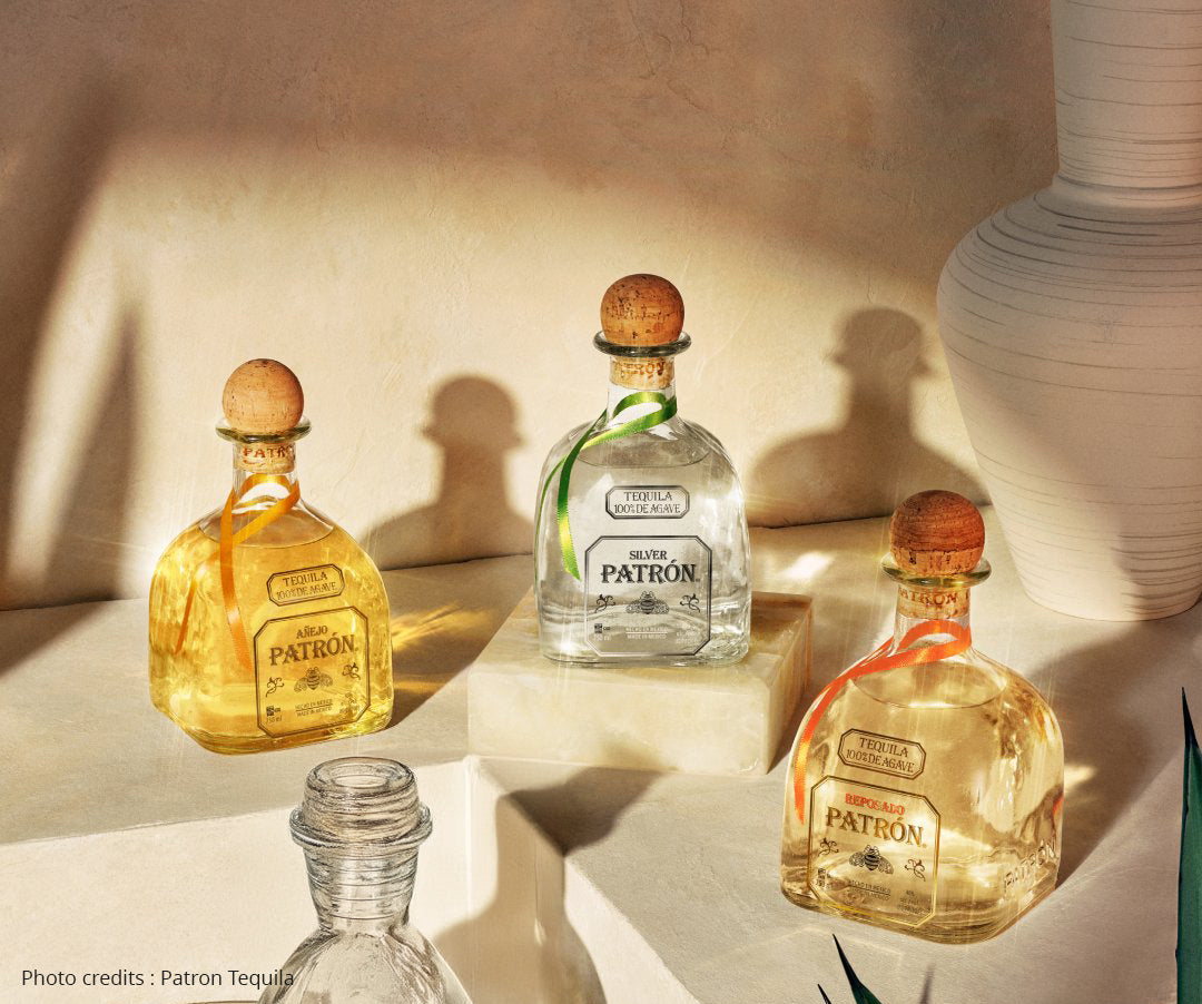 Patron Silver, Reposado, Añejo